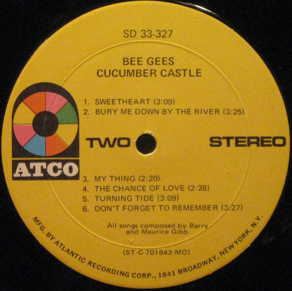 Bee Gees : Cucumber Castle (LP, Album, Mon)