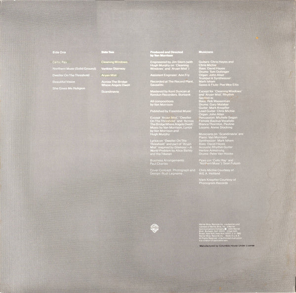 Van Morrison : Beautiful Vision (LP, Album, Club, Col)