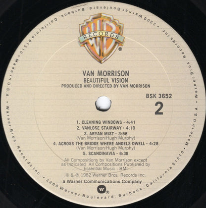 Van Morrison : Beautiful Vision (LP, Album, Club, Col)