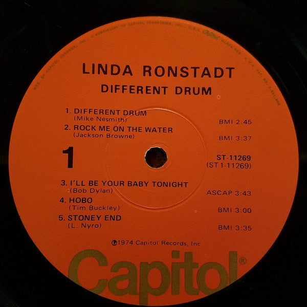 Linda Ronstadt : Different Drum (LP, Comp, Win)