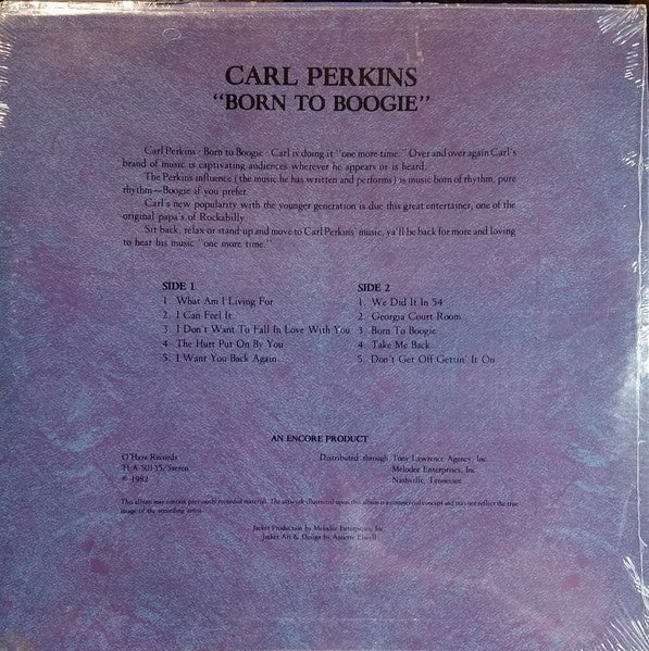 Carl Perkins : Born to Boogie (LP)