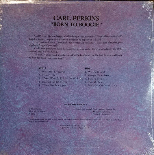 Carl Perkins : Born to Boogie (LP)