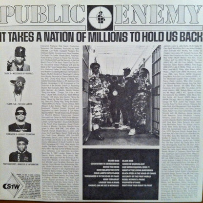 Public Enemy : It Takes A Nation Of Millions To Hold Us Back (LP, Album, Ltd, Num, RE, RM)