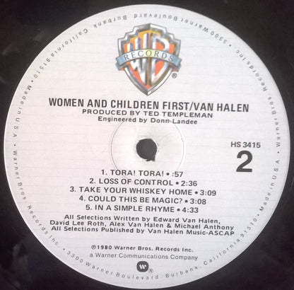 Van Halen : Women And Children First (LP, Album, Jac)