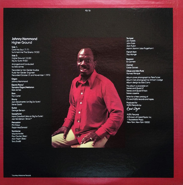 Johnny Hammond : Higher Ground (LP, Album)