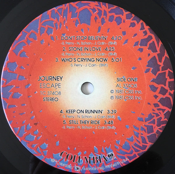 Journey : Escape (LP, Album, Car)