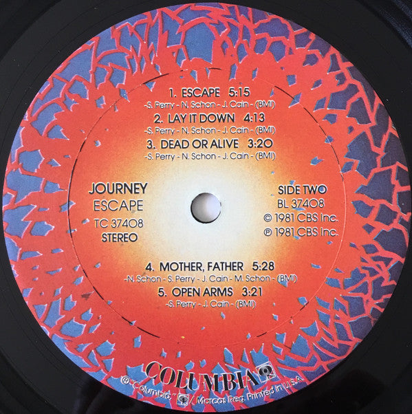 Journey : Escape (LP, Album, Car)