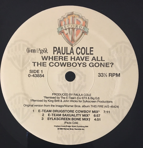 Paula Cole : Where Have All The Cowboys Gone? (12")