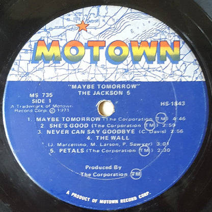 Jackson 5ive* : Maybe Tomorrow (LP, Album, Gat)