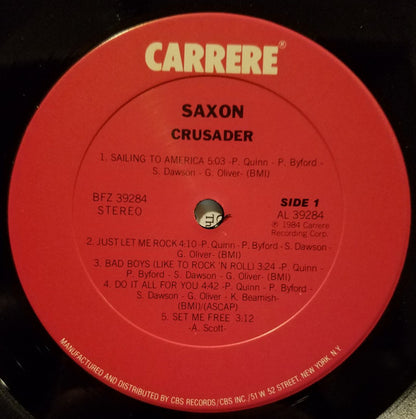 Saxon : Crusader (LP, Album, Pit)