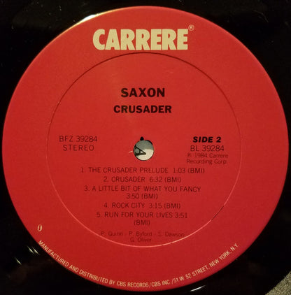 Saxon : Crusader (LP, Album, Pit)