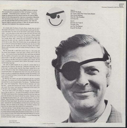 Dick Curless : End Of The Road (LP, Album, RE)