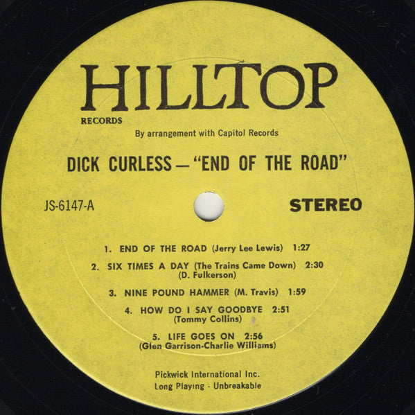 Dick Curless : End Of The Road (LP, Album, RE)