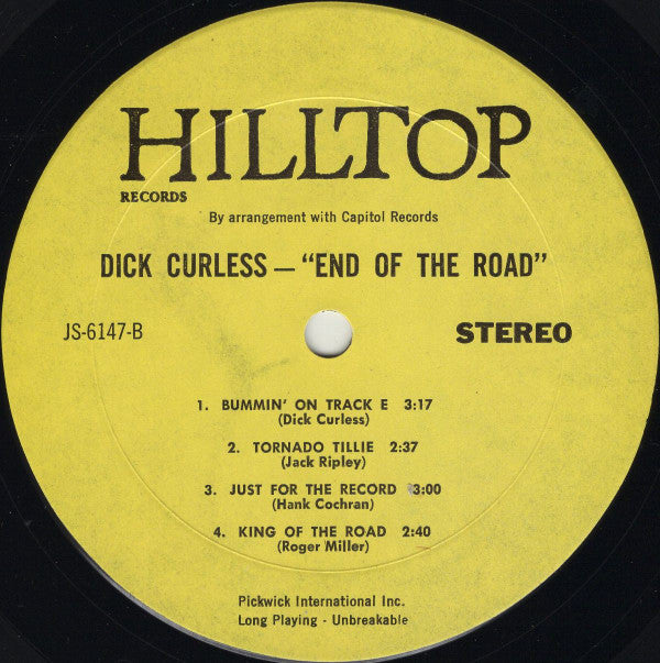 Dick Curless : End Of The Road (LP, Album, RE)