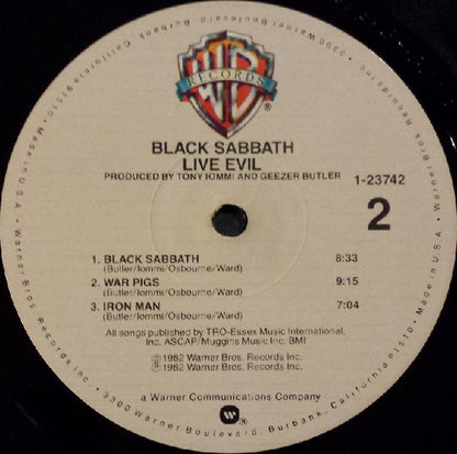 Black Sabbath : Live Evil (2xLP, Album, Win)