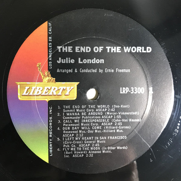 Julie London : The End Of The World (LP, Album, Mono)