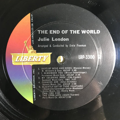 Julie London : The End Of The World (LP, Album, Mono)