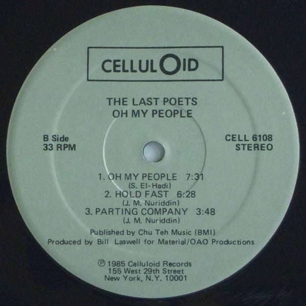 The Last Poets : Oh My People (LP, Album)