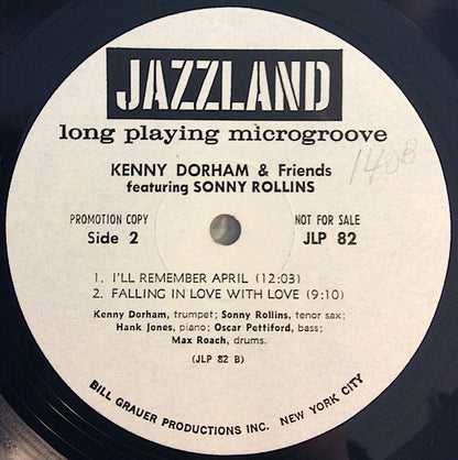 Kenny Dorham With Cannonball Adderley & Sonny Rollins : Kenny Dorham And Friends (LP, Comp, Mono, Promo, RM)