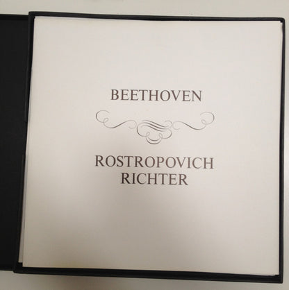 Beethoven* - Mstislav Rostropovich, Sviatoslav Richter : The Complete Sonatas For Piano And Cello (2xLP, RE, Box)