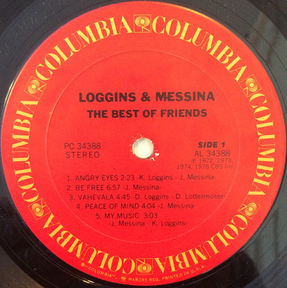 Loggins And Messina : The Best Of Friends (LP, Album, Comp, Pit)