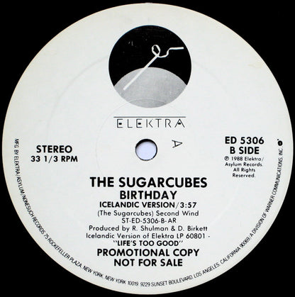 The Sugarcubes : Birthday (12", Promo)