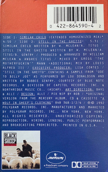 Black Sheep : Similak Child (Cass, Single)