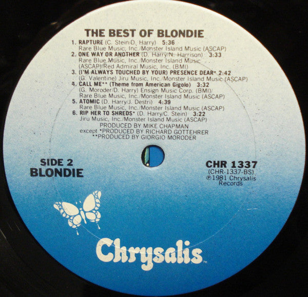 Blondie : The Best Of Blondie (LP, Comp, Pit)