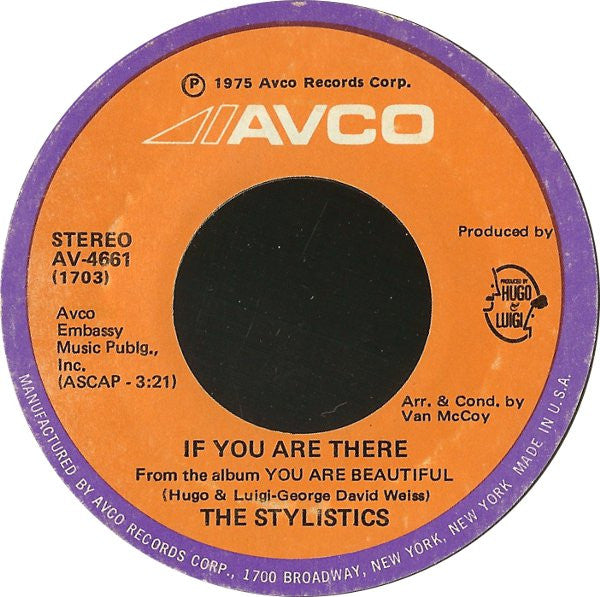 The Stylistics : Funky Weekend (7", Single)