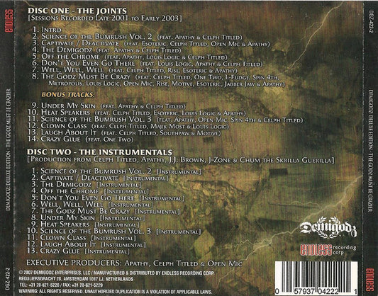 The Demigodz : The Godz Must Be Crazier (2xCD, Comp, Ltd, RM)