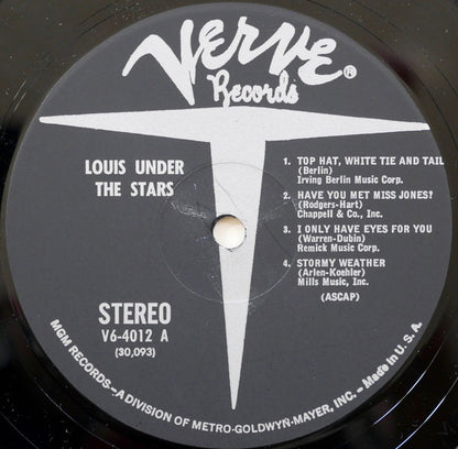 Louis Armstrong : Under The Stars (LP, Album, RE)