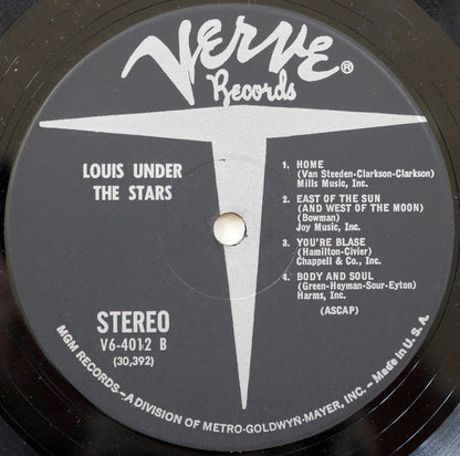 Louis Armstrong : Under The Stars (LP, Album, RE)