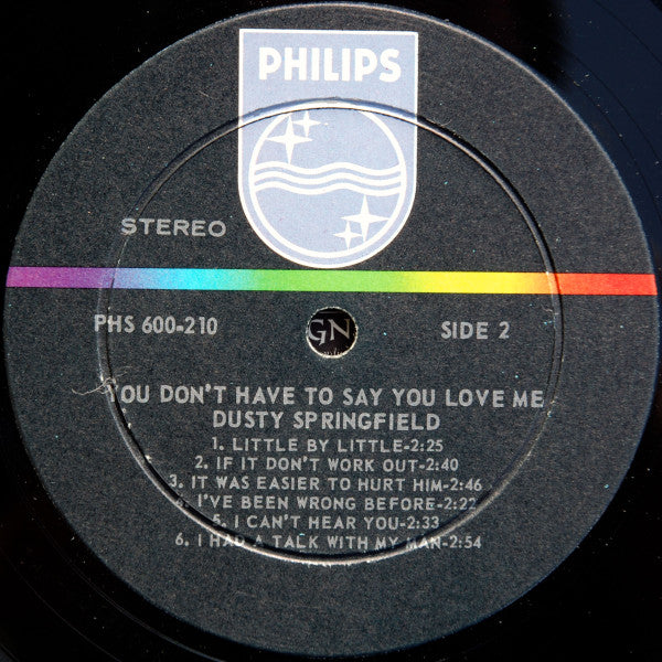 Dusty Springfield : You Don't Have To Say You Love Me (LP, Album, Mer)