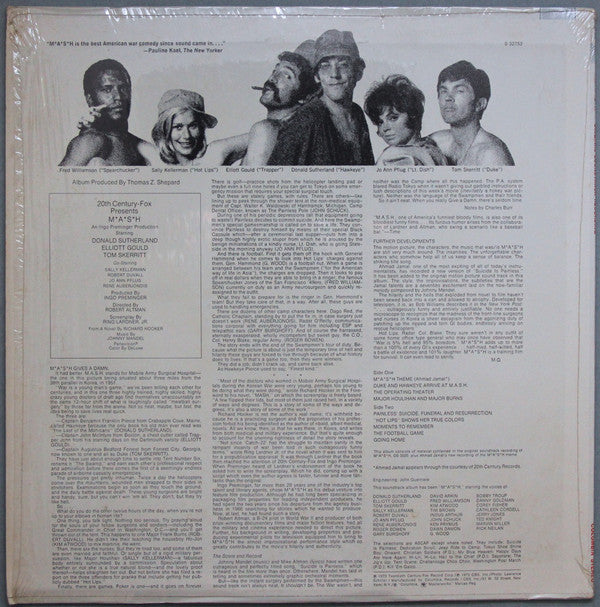 Johnny Mandel : M*A*S*H (Original Soundtrack Recording) (LP, Album, RE, Pit)