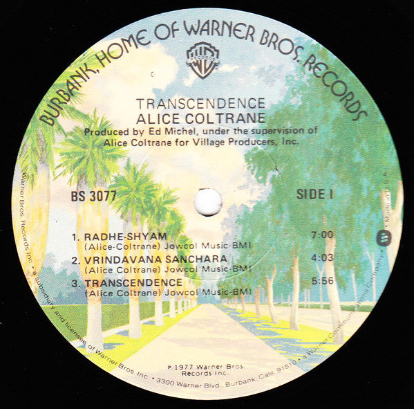 Alice Coltrane : Transcendence (LP, Album, Los)