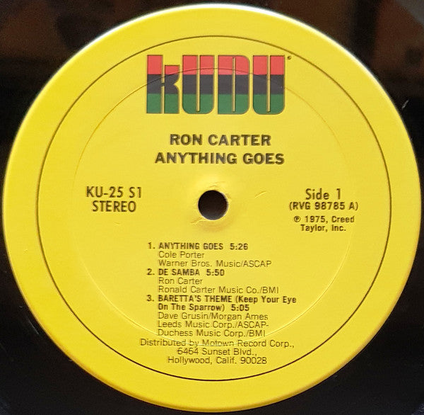 Ron Carter : Anything Goes (LP, Album)