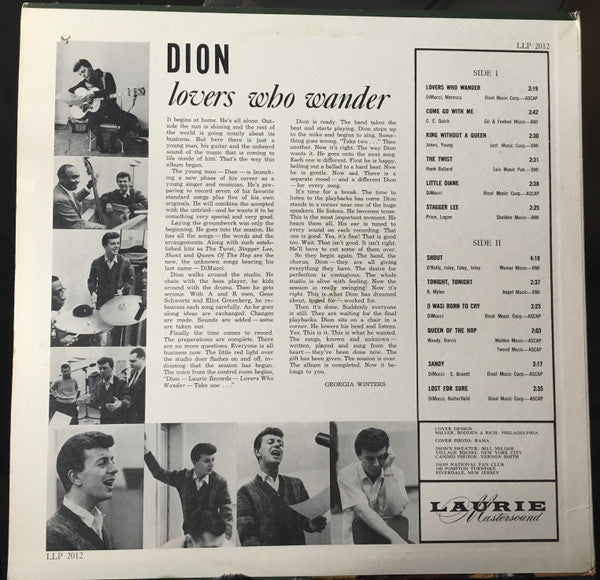 Dion (3) : Lovers Who Wander (LP, Album, Mono, Styrene, She)
