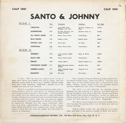 Santo & Johnny : Santo & Johnny (LP, Album, Mono)