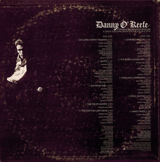 Danny O'Keefe : So Long Harry Truman (LP, Album, PR )