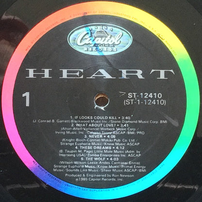 Heart : Heart (LP, Album, All)