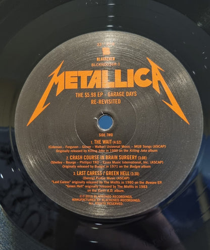 Metallica : The $5.98 E.P. - Garage Days Re-Revisited (12", EP, RE, RM, 180)