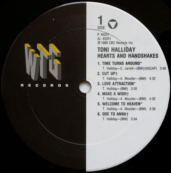 Toni Halliday : Hearts And Handshakes (LP, Album)