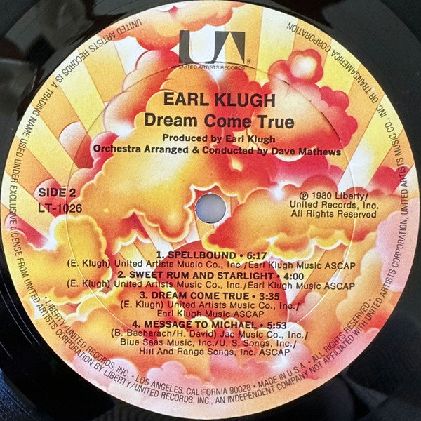 Earl Klugh : Dream Come True (LP, Album, All)