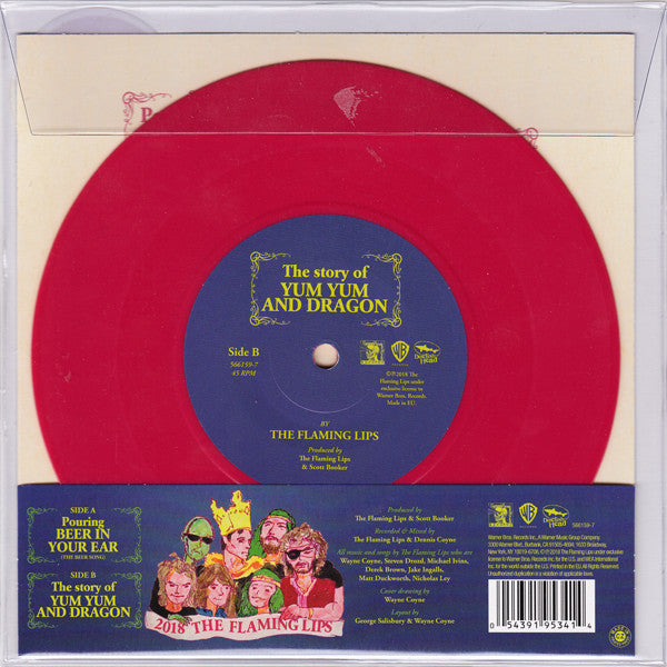 The Flaming Lips : The Story Of Yum Yum And Dragon (7", RSD, Single, Ltd, Pin)