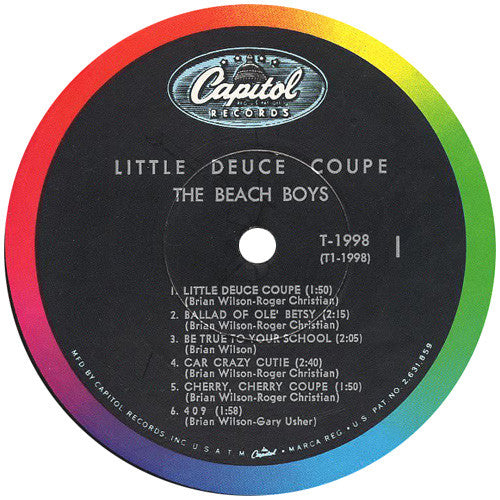 The Beach Boys : Little Deuce Coupe (LP, Album, Mono, Scr)