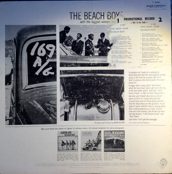 The Beach Boys : Little Deuce Coupe (LP, Album, Mono, Scr)