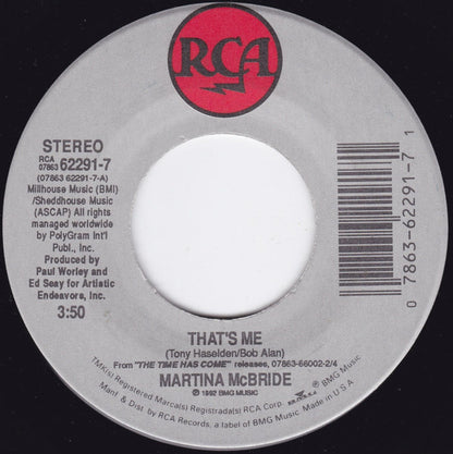 Martina McBride : That's Me (7")