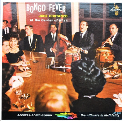 Jack Costanzo : Bongo Fever - Jack Costanzo At The Garden Of Allah (LP, Album, Mono, RP)