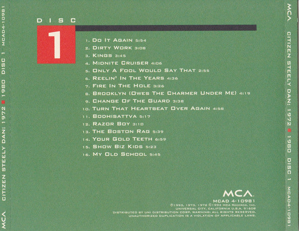 Steely Dan : Citizen Steely Dan 1972-1980 (4xCD, Comp, RM, UNI + Box, RE)