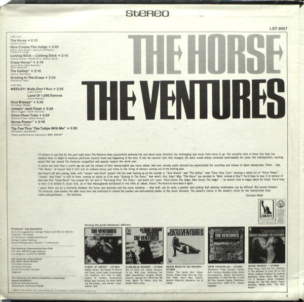 The Ventures : The Horse (LP, Album)